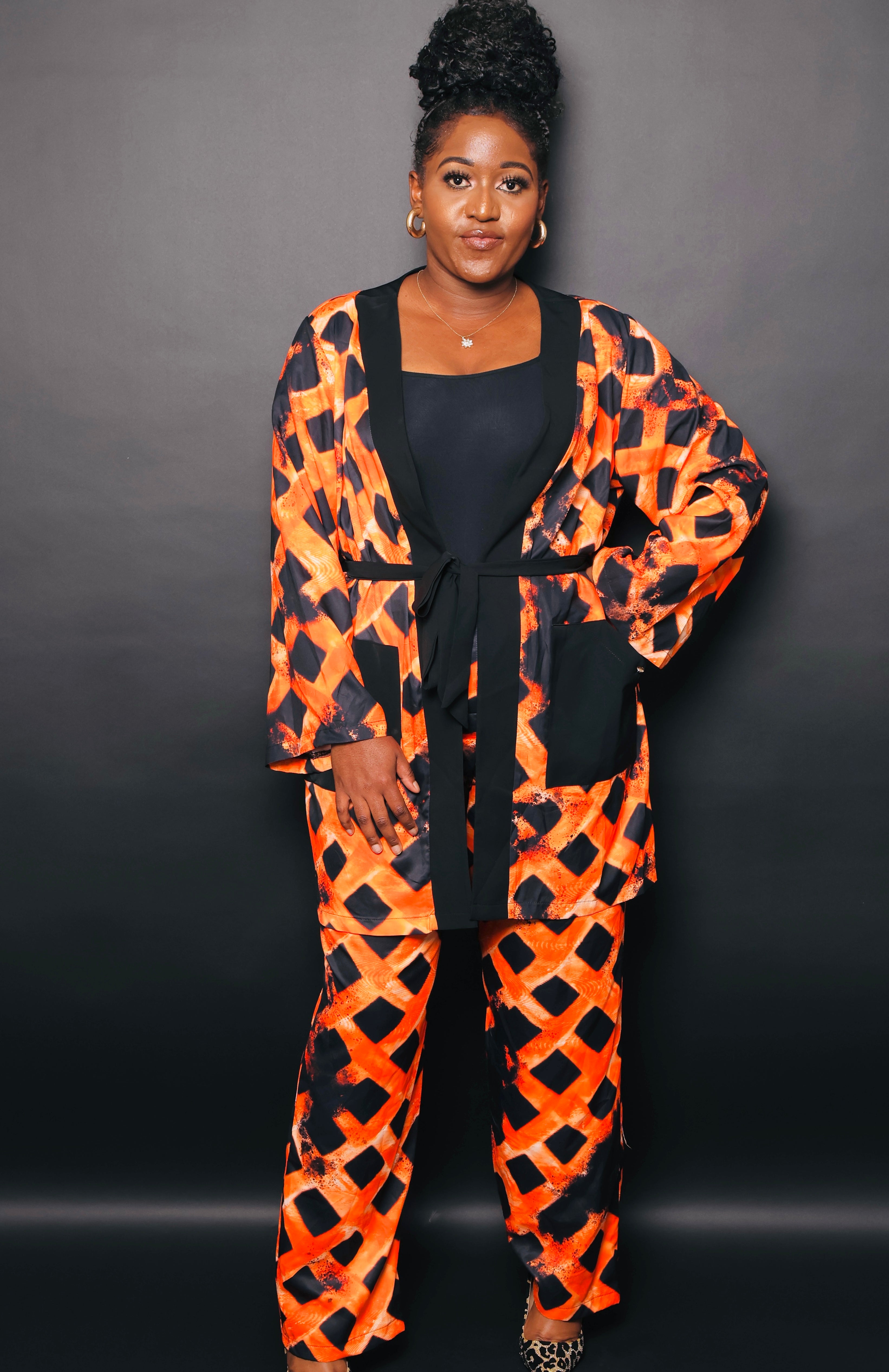 2PIECE BELTED PALAZZO PANT SET