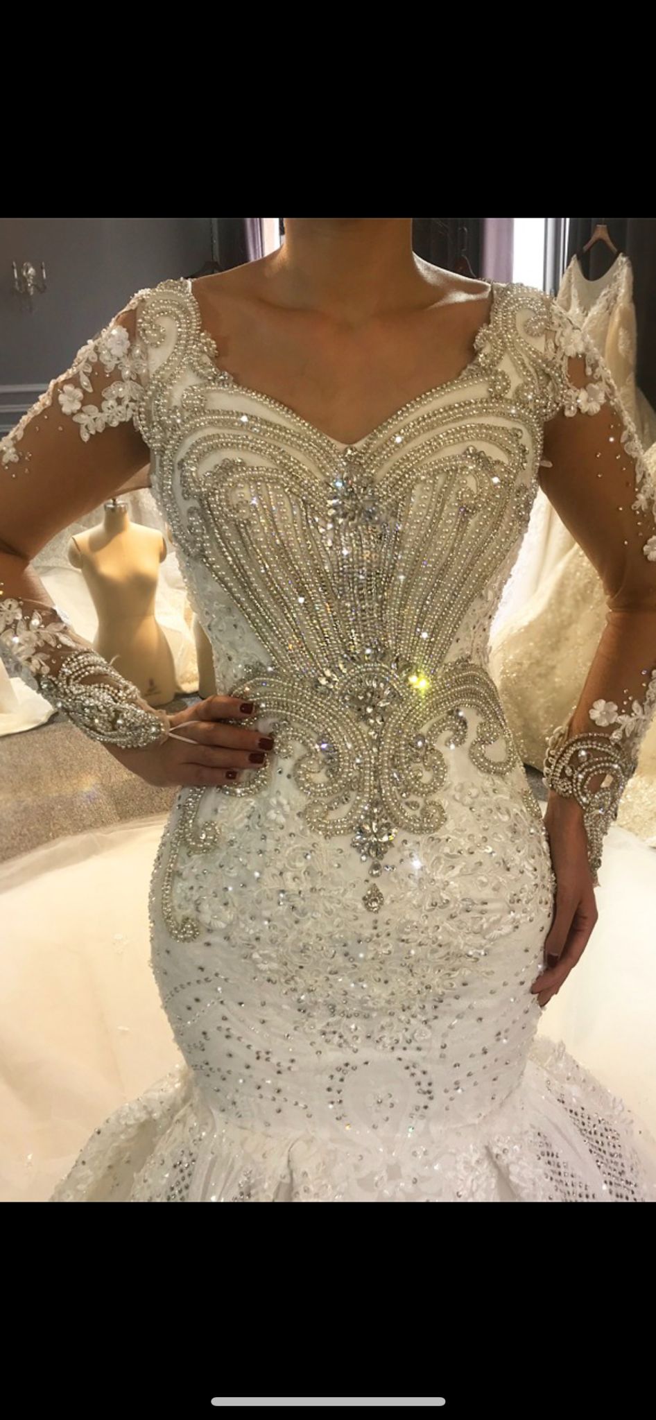 Luxury Sparkling Wedding Dress